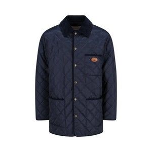 Valentino Vlogo Quilted Jacket – Navy - NWT